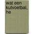 Wat een kutvoetbal, he