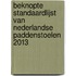 Beknopte standaardlijst van Nederlandse paddenstoelen 2013