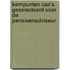 Kernpunten CAO's geselecteerd voor de pensioenadviseur