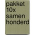 Pakket 10x samen honderd