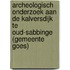 Archeologisch onderzoek aan de Kalversdijk te Oud-Sabbinge (gemeente Goes)