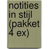 Notities in stijl (pakket 4 ex) door Onbekend