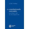 De constitutionele conventie: een blinde vlek in ons staatsrecht door L.F.M. Verhey
