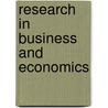 Research in business and economics door Onbekend