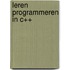 Leren programmeren in C++