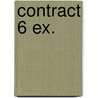 Contract 6 ex. by Lars Kepler