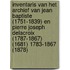 Inventaris van het archief van Jean Baptiste (1751-1839) en Pierre Joseph Delacroix (1787-1867) (1681) 1783-1867 (1878)