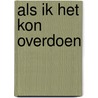 Als ik het kon overdoen door Aart van den Berg
