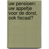 Uw pensioen: uw appeltje voor de dorst, ook fiscaal? door Chantal Hendrickx