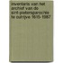 Inventaris van het archief van de Sint-Pietersparochie te Outrijve 1615-1987