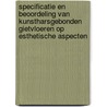Specificatie en beoordeling van kunstharsgebonden gietvloeren op esthetische aspecten door Corne van der Steen