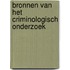 Bronnen van het criminologisch onderzoek