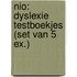 NIO: Dyslexie testboekjes (set van 5 ex.)