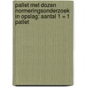 Pallet met dozen normeringsonderzoek In Opslag: Aantal 1 = 1 Pallet by Unknown