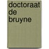Doctoraat De Bruyne