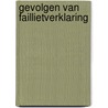 Gevolgen van faillietverklaring door B. Wessels
