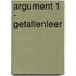 Argument 1 - getallenleer