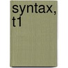 Syntax, T1 door J. Prigge