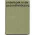 Onderzoek in de gezondheidszorg