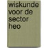 Wiskunde voor de sector HEO