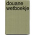 Douane wetboekje