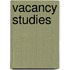 Vacancy studies