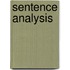 Sentence analysis