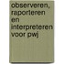 Observeren, raporteren en interpreteren voor PWJ