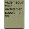 Vademecum voor architecten supplement 99 door Onbekend