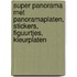 Super panorama met panoramaplaten, stickers, figuurtjes, kleurplaten