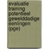 Evaluatie training potentieel gewelddadige eenlingen (PGE)