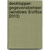 Desktopper: gegevensbeheer (Windows 8/Office 2013)
