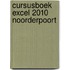 Cursusboek Excel 2010 Noorderpoort