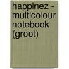 Happinez - Multicolour notebook (groot) door Onbekend