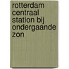 Rotterdam centraal station bij ondergaande zon door I.T. Gmelig Meijling