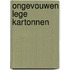 Ongevouwen lege kartonnen