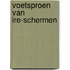 Voetsproen van IRE-schermen