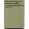 Onderzoeksprogramma kennis voor klimaat hotspot mainport Schiphol (HSMS3.1) by G. Baarse