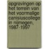 Opgravingen op het terrein van het voormalige Canisiuscollege in Nijmegen, 1987-1997