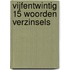 vijfentwintig 15 woorden verzinsels