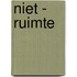 Niet - ruimte