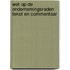 Wet op de ondernemingsraden tekst en commentaar