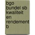 BGO bundel SB Kwaliteit en rendement B