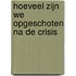 Hoeveel zijn we opgeschoten na de crisis