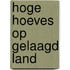 Hoge hoeves op gelaagd land