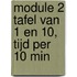 module 2 tafel van 1 en 10, Tijd per 10 min
