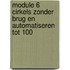 module 6 cirkels zonder brug en automatiseren tot 100