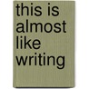 This is almost like writing by Fie Velghe