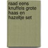 Raad eens knuffels Grote Haas en Hazeltje set