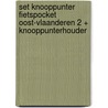 Set Knooppunter Fietspocket Oost-Vlaanderen 2 + knooppunterhouder door Patrick Cornillie